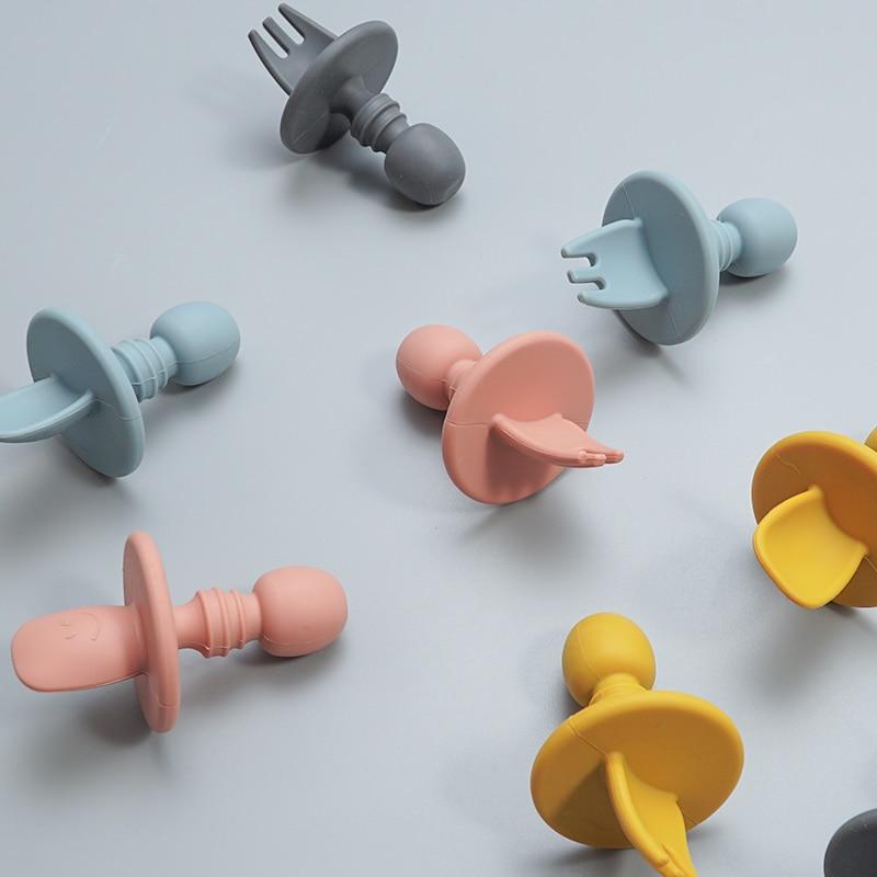 CuttieSpoon™ | Cuillère et fourchette pour bébé | Maman - Mon Royaume Bebe